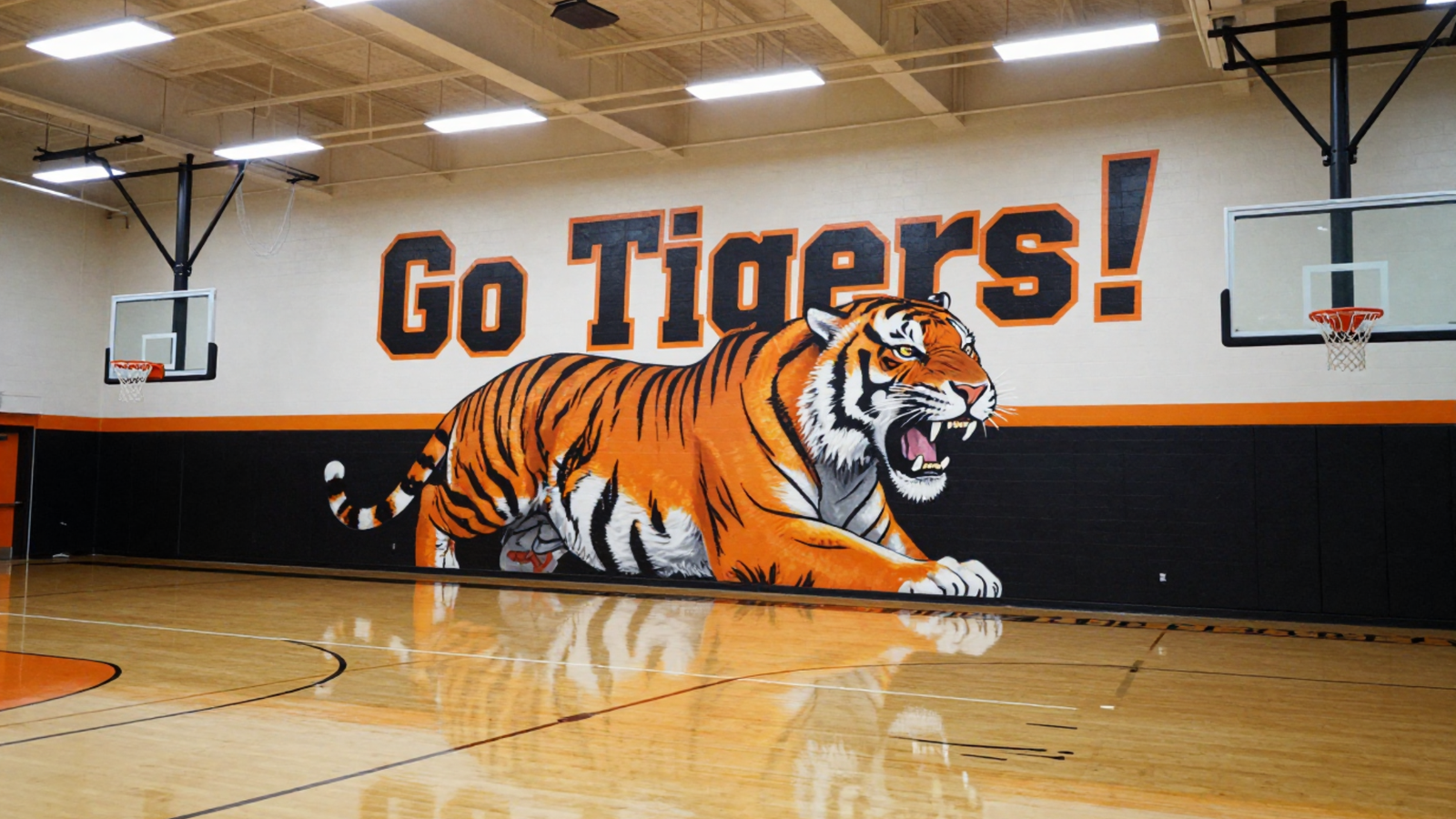 go tigers school wall print