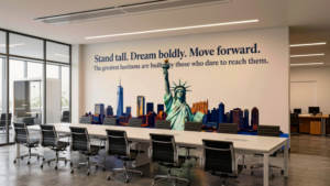 motivational office wall